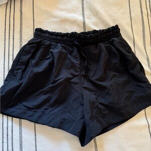 Black athletic shorts